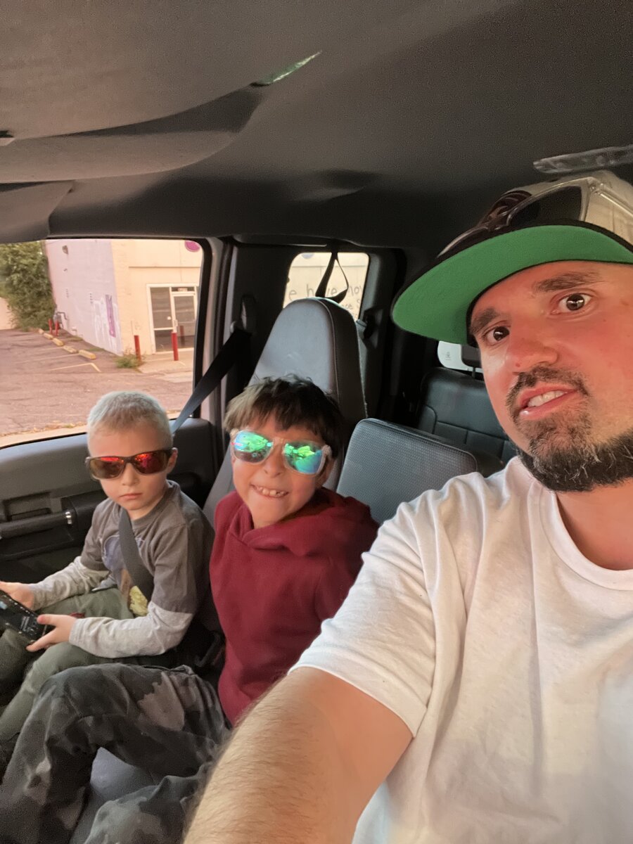 Sean with his family